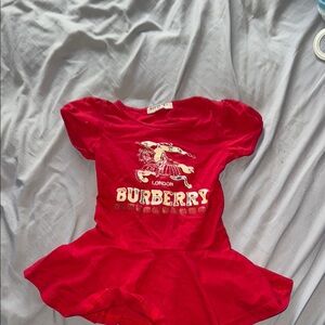 Burberry Red Baby Dress